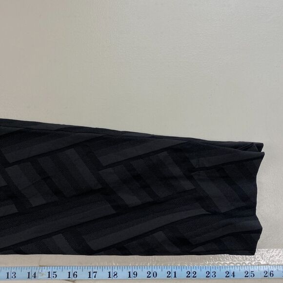 Soft Surroundings Crop Pants PS Black Geometric Notch Ankle Pull On Petite Small - Picture 10 of 13